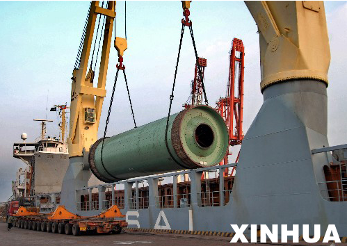 世界******水泥管磨机在唐山京唐港装船外运